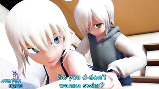 [MMD] Izumi wants to Swim (gang Bang)