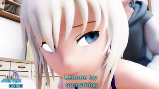 [MMD] Izumi wants to Swim (gang Bang)