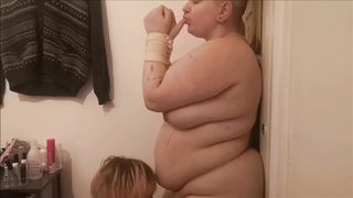 TIED UP CHUBBY TEEN GETS FUCKED BY DADDY