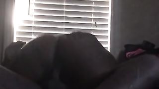 Ebony BBW Riding Dick on a Squeaky Bed.