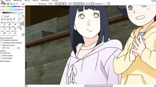 Coloring Hinata.