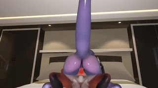 YIFFALICIOUS - SEXY DRAGON RIDES FEMBOY FOX - (3D ANIMATION FURRY YIFF)