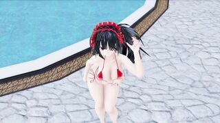 MMD Kurumi Tokisaki Phone Number Dance + Sex