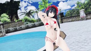 MMD Kurumi Tokisaki Phone Number Dance + Sex