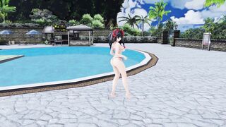 MMD Kurumi Tokisaki Phone Number Dance + Sex