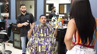 Booty Latina Wife Fucks The Barber - Rose Monroe