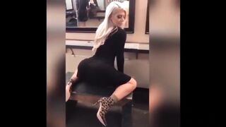 AUSTYN MONROE BLACK DRESS TWERK