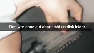 Cheating German Student fucks herself for guy on Snapchat