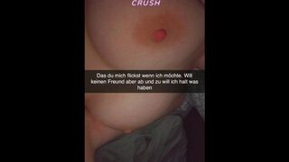 18 year old German girl wants guy to cheat on girlfriend Snapchat