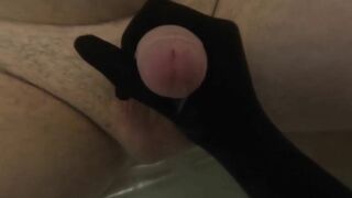 Ukrainian girl jerked me off under water in latex gloves