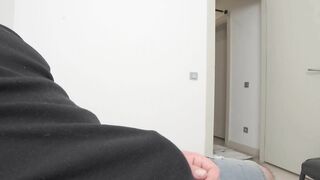 Risky Public Jerking off.Hijab married woman caught me in waiting room.