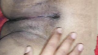 Indian maid clean shaved pussy touched and enjoyed.