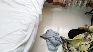 Indian maid gets stuck under the bed while cleaning the house, I fucked her Rough before helping her - Huge Ass Cum