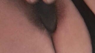 Milf putting plug in her big ass creamy pussy dildo fuck