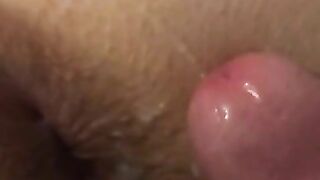 POV Cumshot on pawg dripping into pussy and squirt????