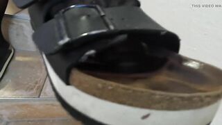 German BBW - Birkenstock JOI - I sniff my sandals while talking do you