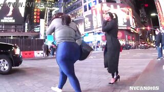 NY Candids Blue tights