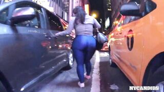 NY Candids Blue tights