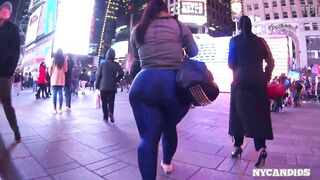 NY Candids Blue tights