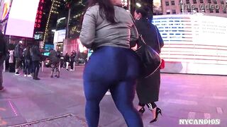 NY Candids Blue tights