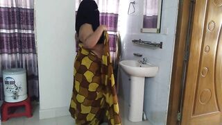 Indian college Mam is getting ready to go to college then a student seduces madam with big tits & big ass & fucks her