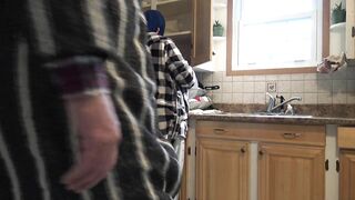 Marocaine arab wife big ass homemade doggystyle fucking in kitchen