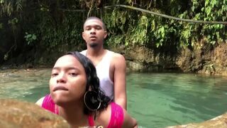 They catch us having sex in the river. Subscribe to OF to see my new content