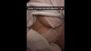 Shy German Girl fucks Best Friend on Snapchat