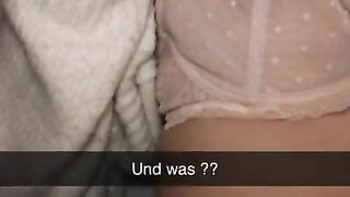 Shy German Girl fucks Best Friend on Snapchat