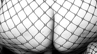 LiaKahn Spanish milf fucks her dildo dressed in a fishnet bodysuit