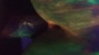 Dirty Slut Gets Some Glowing Cum In her Painted Pussy