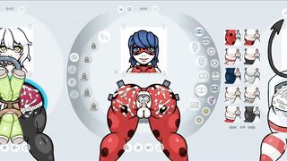 Fapwall [Rule 34 Hentai game] Miracolous ladybug huge black cocks DP