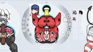 Fapwall [Rule 34 Hentai game] Miracolous ladybug huge black cocks DP