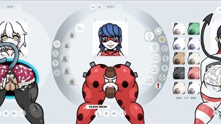 Fapwall [Rule 34 Hentai game] Miracolous ladybug huge black cocks DP