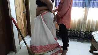 Desi Saas Ko Mast Chudai - Fuck Indian mother-in-law while sweeping house (Priya Chatterjee) Hindi Clear Audio