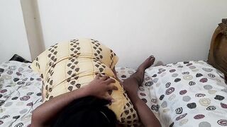 Indian Hot BBW Aunty Riding on Stepson's cock with hanging Huge Boobs - Hindi Family Strokes