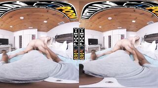 VIRTUALPORN - Blonde PAWG' Elana Bunzz's Big Tits Bouncing Around As She Rides Your Cock #POV #VR