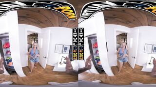 VIRTUALPORN - Blonde PAWG' Elana Bunzz's Big Tits Bouncing Around As She Rides Your Cock #POV #VR