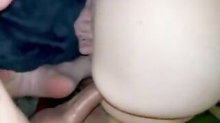 Buzzed with vibrator while I fuck her doggy until she collapsed in orgasm amateur fuck