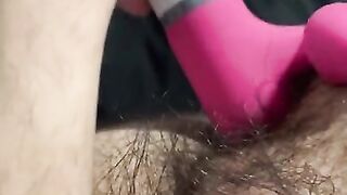 Beautiful Hairy Trans Girl Gives Herself an anal orgasm