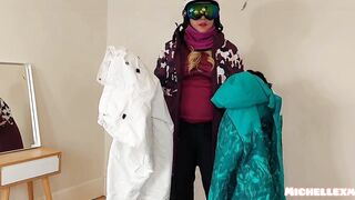 Snow gear try on haul with Michellexm