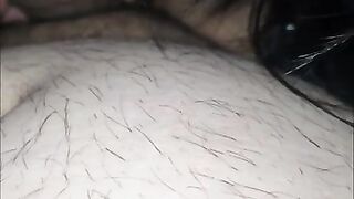 Step mom mouth slipped into step son dick by mistake and make him cum in the mouth