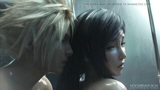 Final Fantasy - Tifa Lockhart Finger Fucked in Shower (Animation with Sound)