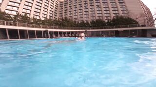 Underwater GoPro Flashing In The Public Pool w/ Camrenxoxo