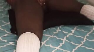 Horny Ebony Girl Waiting For Her Lover To Come To Fuck Her