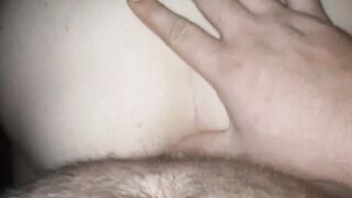 BBW teen takes piss in ass for first time