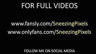 Fansly Teaser Promo of Sneezing Pixels Bath Time