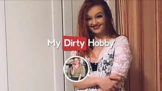 MyDirtyHobby - Bombshell Iva_Sonnenschein Rides A Big Cock & Gets Filled With Cum In Just 2 Minutes