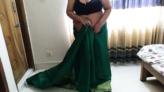 (Indian Aunty ki Jabardasti Chudai) Desi Super hot Sudipa Aunty Fucked by neighbor while wearing Saree - Huge Fuck & cum