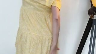 Annabel’s yellow summer dress